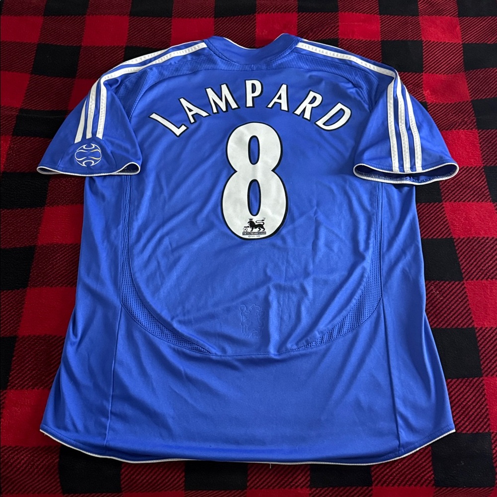 Chelsea #8 Frank Lampard RARE 2006-08 Adidas Premier League Home Jersey